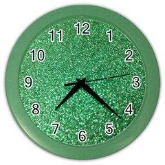 Sparkling Irish Cream Color Wall Clock by ScottFreeArt