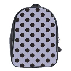 Silver Grey Black School Bag (large) by FashionBoulevard