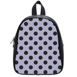 Silver Grey Black School Bag (Small) Front