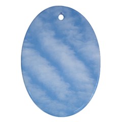 Wavy Cloudspa110232 Oval Ornament (two Sides)