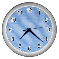 Wavy Cloudspa110232 Wall Clock (silver)