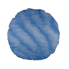 Wavy Cloudspa110232 Standard 15  Premium Flano Round Cushions by GiftsbyNature