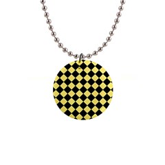 Block Fiesta   Blonde Yellow Black 1  Button Necklace by FashionBoulevard