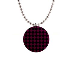 Block Fiesta   Boysenberry Purple Black 1  Button Necklace by FashionBoulevard