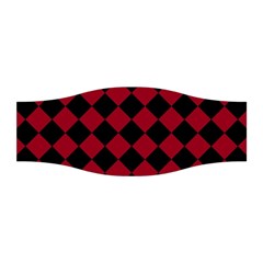 Block Fiesta Black And Carmine Red  Stretchable Headband by FashionBoulevard