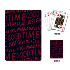 Motivational Phrase Motif Typographic Collage Pattern Playing Cards Single Design (rectangle) by dflcprintsclothing