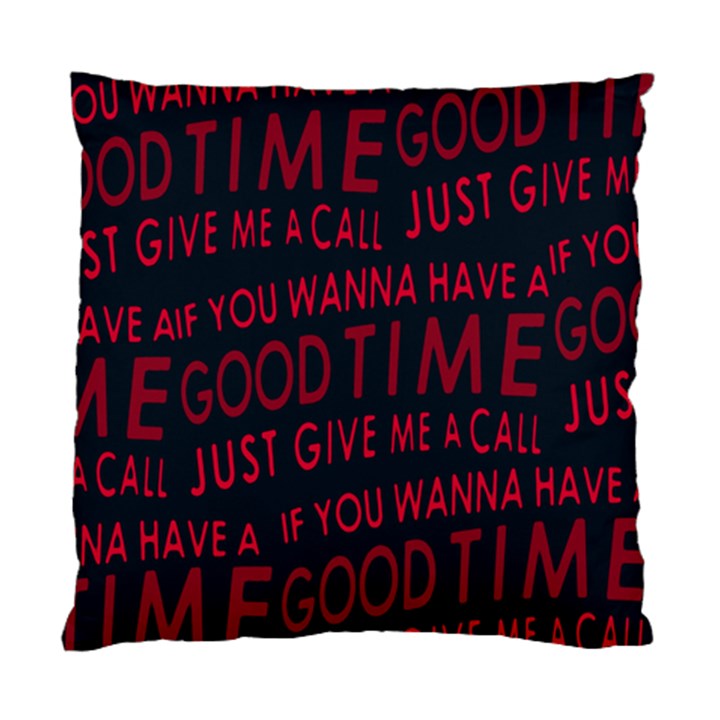 Motivational Phrase Motif Typographic Collage Pattern Standard Cushion Case (Two Sides)