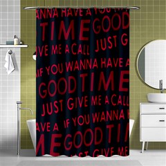 Motivational Phrase Motif Typographic Collage Pattern Shower Curtain 48  X 72  (small)  by dflcprintsclothing