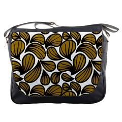 Gold Leaves Messenger Bag