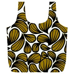 Gold Leaves Full Print Recycle Bag (xxl) by AngelsForMe