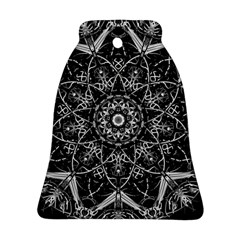 Black And White Pattern Bell Ornament (two Sides) by Sobalvarro