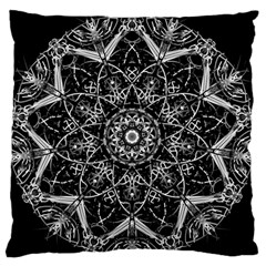 Black And White Pattern Large Flano Cushion Case (two Sides) by Sobalvarro