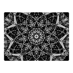 Black And White Pattern Double Sided Flano Blanket (Mini)  35 x27  Blanket Front