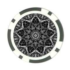 Black And White Pattern Poker Chip Card Guard