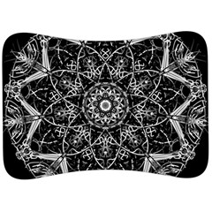 Black And White Pattern Velour Seat Head Rest Cushion by Sobalvarro