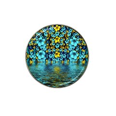 Flower Island And A Horizon Hat Clip Ball Marker (4 Pack) by pepitasart