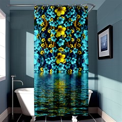 Flower Island And A Horizon Shower Curtain 36  X 72  (stall)  by pepitasart