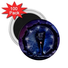 Awesome Wolf In The Gate 2 25  Magnets (100 Pack)  by FantasyWorld7