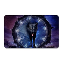 Awesome Wolf In The Gate Magnet (rectangular) by FantasyWorld7