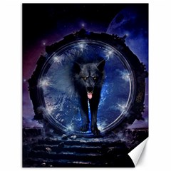 Awesome Wolf In The Gate Canvas 18  X 24  by FantasyWorld7