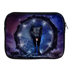 Awesome Wolf In The Gate Apple Ipad 2/3/4 Zipper Cases by FantasyWorld7