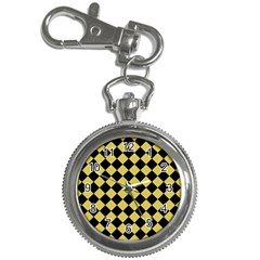 Block Fiesta Black And Ceylon Yellow Key Chain Watches by FashionBoulevard