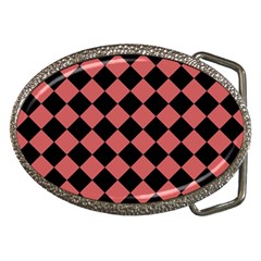 Block Fiesta Black And Indian Red Belt Buckles