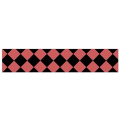 Block Fiesta Black And Indian Red Small Flano Scarf