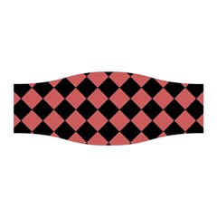 Block Fiesta Black And Indian Red Stretchable Headband by FashionBoulevard