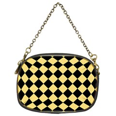 Block Fiesta Black And Mellow Yellow Chain Purse (one Side) by FashionBoulevard