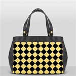 Block Fiesta Black And Mellow Yellow Oversize Office Handbag (2 Sides) Back