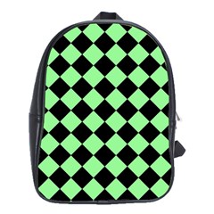 Block Fiesta Black And Mint Green School Bag (xl)