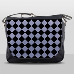 Block Fiesta Black And Silver Grey Messenger Bag by FashionBoulevard