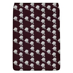 White Rose In Maroon Removable Flap Cover (l) by snowwhitegirl