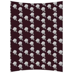 White Rose In Maroon Back Support Cushion