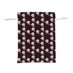 White Rose In Maroon Lightweight Drawstring Pouch (s) by snowwhitegirl