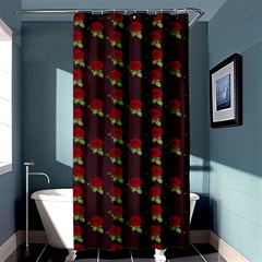 Rose Maroon Shower Curtain 36  X 72  (stall)  by snowwhitegirl