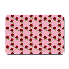 Rose In Pink Small Doormat  by snowwhitegirl