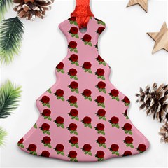 Rose In Pink Christmas Tree Ornament (two Sides) by snowwhitegirl