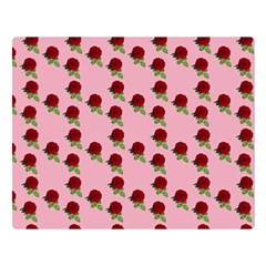 Rose In Pink Double Sided Flano Blanket (large)  by snowwhitegirl