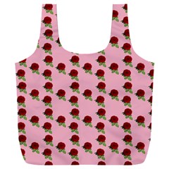 Rose In Pink Full Print Recycle Bag (xxl)