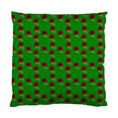 Rose In Green Standard Cushion Case (two Sides) by snowwhitegirl