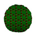 Rose In Green Standard 15  Premium Round Cushions Front