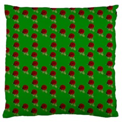 Rose In Green Standard Flano Cushion Case (one Side) by snowwhitegirl