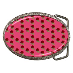 Rose In Mexican Pink Belt Buckles