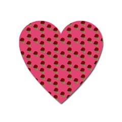 Rose In Mexican Pink Heart Magnet