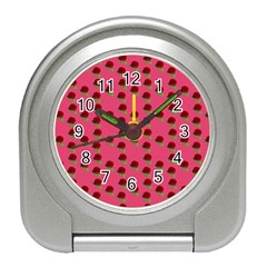 Rose In Mexican Pink Travel Alarm Clock