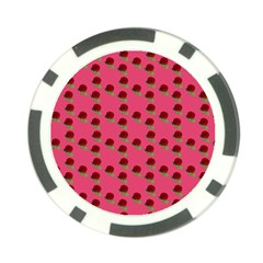 Rose In Mexican Pink Poker Chip Card Guard