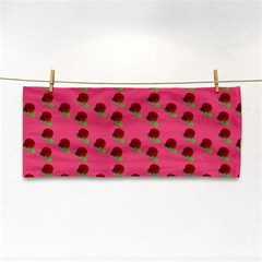 Rose In Mexican Pink Hand Towel