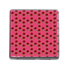 Rose In Mexican Pink Memory Card Reader (Square 5 Slot)